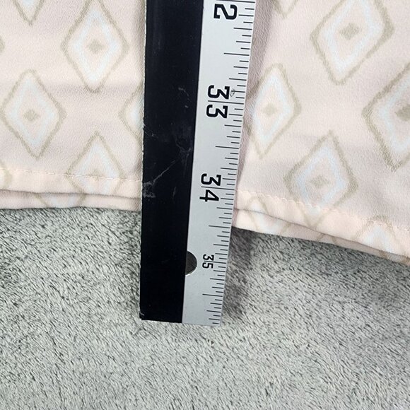 Women's Loft Outlet Sleeveless A Line Dress Diamond Pattern Pink & White Size S - Picture 8 of 9